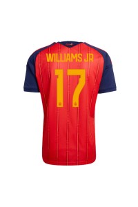 Espanja Nico Williams #17 Jalkapallovaatteet Kotipaita MM-kisat 2026 Lyhythihainen